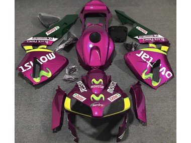 03-04 Pink Movistar Honda CBR600RR Motorrad Verkleidungen