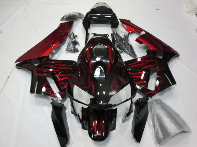 03-04 Rot Flamme Honda CBR600RR Motorrad Verkleidungen
