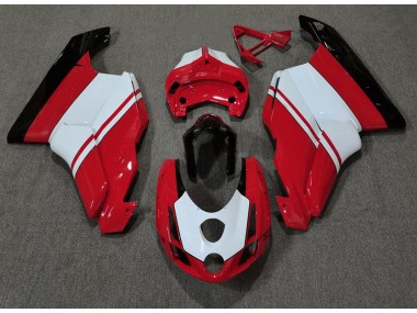03-04 Rot Glänzend & Weiß Ducati 749 999 Motorrad Verkleidungen