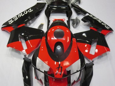 03-04 Rot Glänzend Power-Design Honda CBR600RR Motorrad Verkleidungen