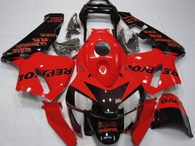 03-04 Rot Glänzend Repsol Honda CBR600RR Motorrad Verkleidungen