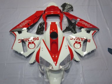 03-04 Weiß & Rot Pramac Honda CBR600RR Motorrad Verkleidungen