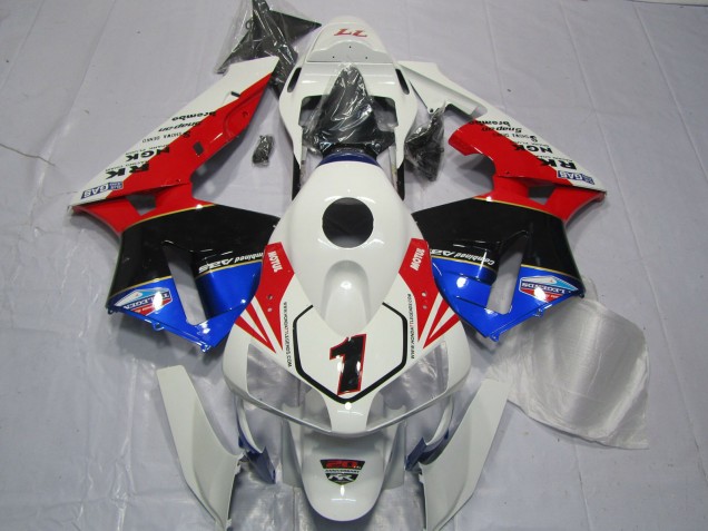 03-04 Rot Weiß Schwarz & Blau Honda CBR600RR Motorrad Verkleidungen