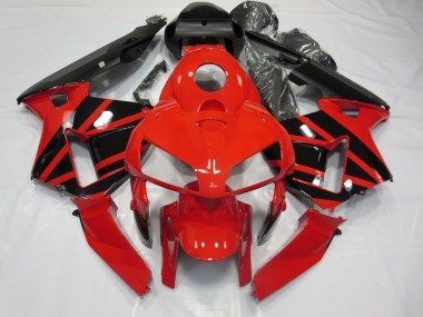 03-04 Rot & Schwarz OEM-Stil Honda CBR600RR Motorrad Verkleidungen