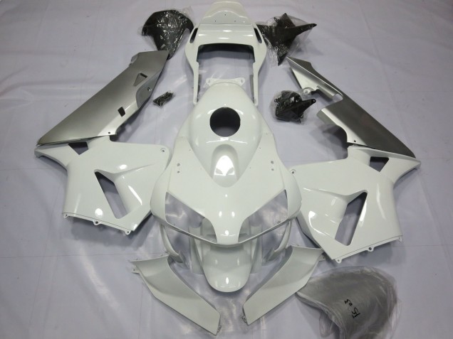 03-04 Silber & Weiß Honda CBR600RR Motorrad Verkleidungen 03-04 Silber & Weiß Honda CBR600RR Motorrad Verkleidungen