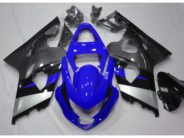 04-05 Blau & Silber Suzuki GSXR 600-750 Motorrad Verkleidungen
