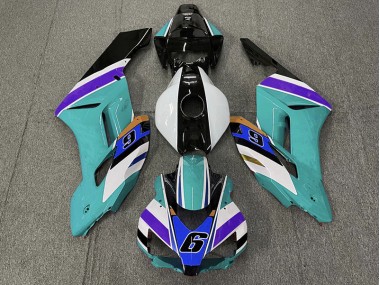 04-05 Blaugrün 6 Honda CBR1000RR Motorrad Verkleidungen