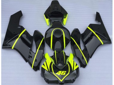 04-05 Ganz In Schwarz & High Viz 46 Honda CBR1000RR Motorrad Verkleidungen