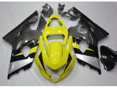 04-05 Gelb & Grau Suzuki GSXR 600-750 Motorrad Verkleidungen