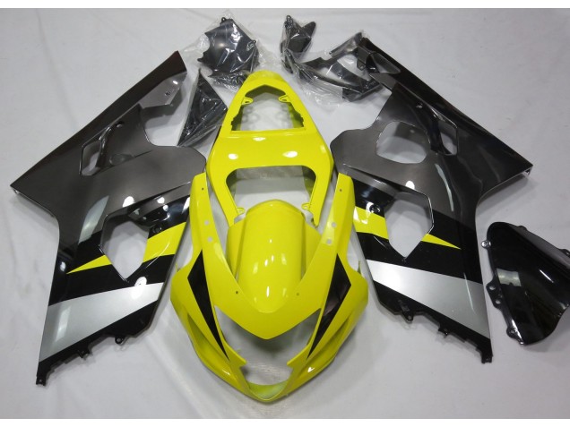 04-05 Gelb & Grau Suzuki GSXR 600-750 Motorrad Verkleidungen 04-05 Gelb & Grau Suzuki GSXR 600-750 Motorrad Verkleidungen
