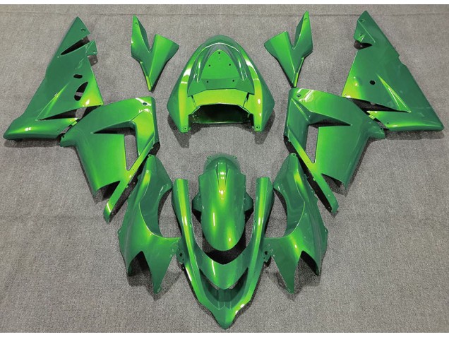04-05 Glänzend Grün Kawasaki ZX10R Motorrad Verkleidungen 04-05 Glänzend Grün Kawasaki ZX10R Motorrad Verkleidungen