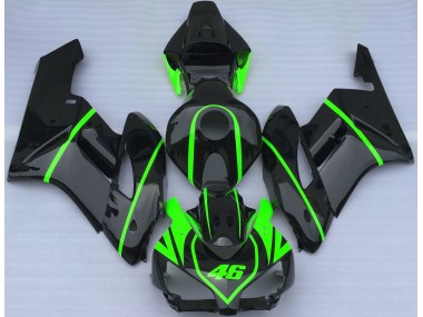 04-05 Glänzend Schwarz & High Viz Grün Honda CBR1000RR Motorrad Verkleidungen