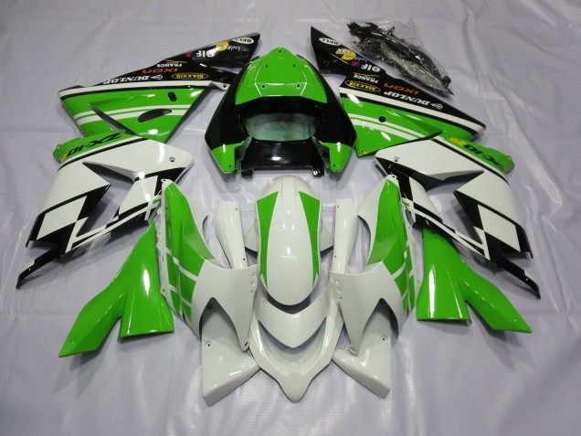 04-05 Weiß Grün Kawasaki ZX10R Motorrad Verkleidungen 04-05 Weiß Grün Kawasaki ZX10R Motorrad Verkleidungen