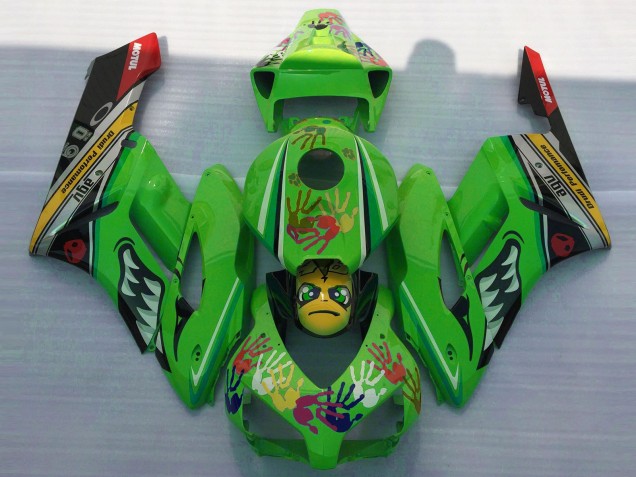 04-05 Grüner Hai Honda CBR1000RR Motorrad Verkleidungen