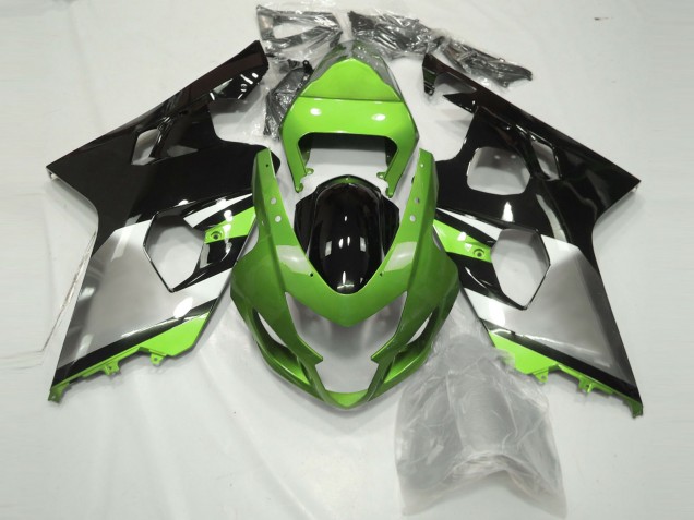 04-05 Hellgrün Silber & Schwarz Suzuki GSXR 600-750 Motorrad Verkleidungen