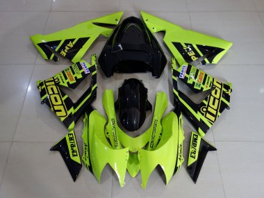 04-05 High Viz Gelb & Schwarz Kawasaki ZX10R Motorrad Verkleidungen