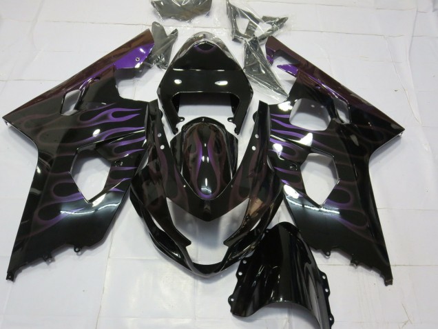 04-05 Lila Flamme Suzuki GSXR 600-750 Motorrad Verkleidungen 04-05 Lila Flamme Suzuki GSXR 600-750 Motorrad Verkleidungen