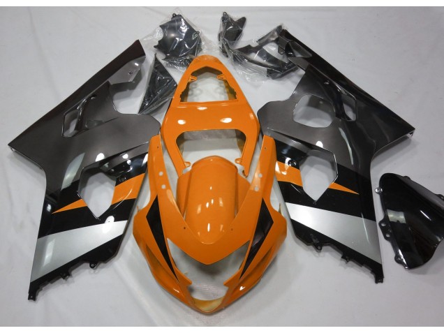 04-05 Orange & Silber Suzuki GSXR 600-750 Motorrad Verkleidungen 04-05 Orange & Silber Suzuki GSXR 600-750 Motorrad Verkleidungen
