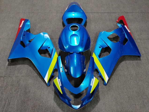 04-05 Perlblaugelb Suzuki GSXR 600-750 Motorrad Verkleidungen 04-05 Perlblaugelb Suzuki GSXR 600-750 Motorrad Verkleidungen