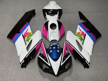 04-05 Pink & Blaue Flagge Honda CBR1000RR Motorrad Verkleidungen