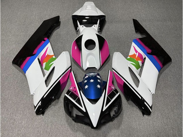 04-05 Pink & Blaue Flagge Honda CBR1000RR Motorrad Verkleidungen