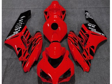 04-05 Rot Glänzend Flamme Honda CBR1000RR Motorrad Verkleidungen
