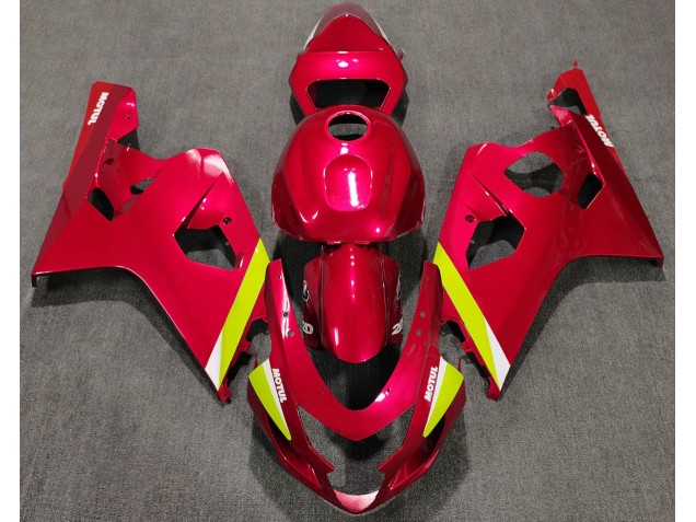 04-05 Rot Glänzend Suzuki GSXR 600-750 Motorrad Verkleidungen 04-05 Rot Glänzend Suzuki GSXR 600-750 Motorrad Verkleidungen