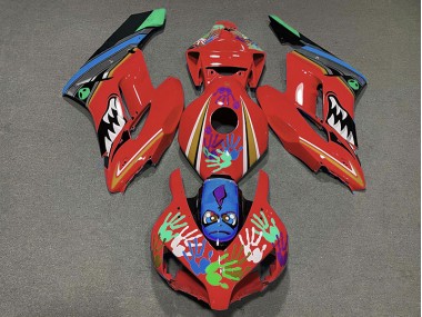 04-05 Rot Hai Honda CBR1000RR Motorrad Verkleidungen