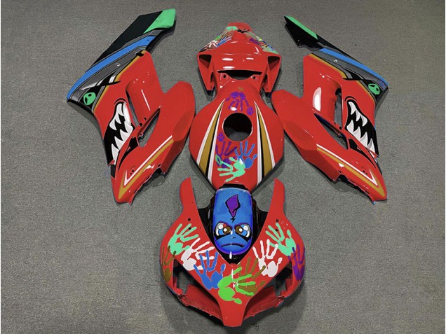 04-05 Rot Hai Honda CBR1000RR Motorrad Verkleidungen 04-05 Rot Hai Honda CBR1000RR Motorrad Verkleidungen