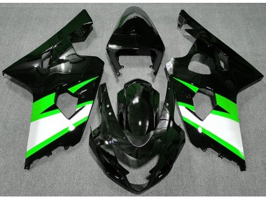 04-05 Schwarz Glänzend & Grün Suzuki GSXR 600-750 Motorrad Verkleidungen