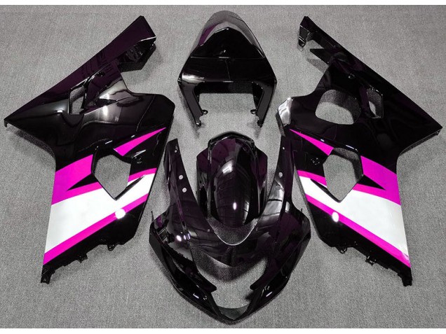 04-05 Schwarz Glänzend & Pink Suzuki GSXR 600-750 Motorrad Verkleidungen