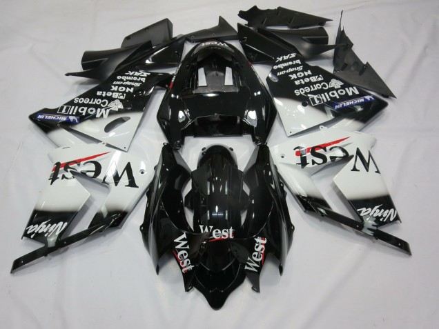 04-05 Weiß West Kawasaki ZX10R Motorrad Verkleidungen 04-05 Weiß West Kawasaki ZX10R Motorrad Verkleidungen