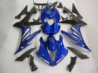 04-06 Blau Schwarz & Weiß Glanzstil Yamaha R1 Motorrad Verkleidungen