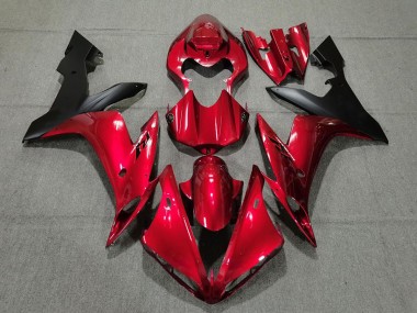 04-06 Candy-Rot & Schwarz Yamaha R1 Motorrad Verkleidungen
