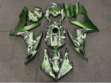 04-06 Dunkelgrün Tarnung Yamaha R1 Motorrad Verkleidungen