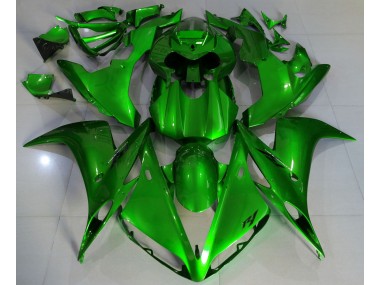 04-06 Dunkelgrün Yamaha R1 Motorrad Verkleidungen