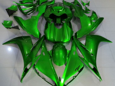 04-06 Dunkelgrün Yamaha R1 Motorrad Verkleidungen