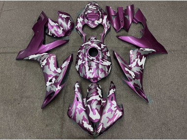 04-06 Dunkelmagenta Tarnung Yamaha R1 Motorrad Verkleidungen