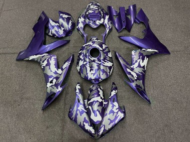 04-06 Dunkelviolett Tarnung Yamaha R1 Motorrad Verkleidungen