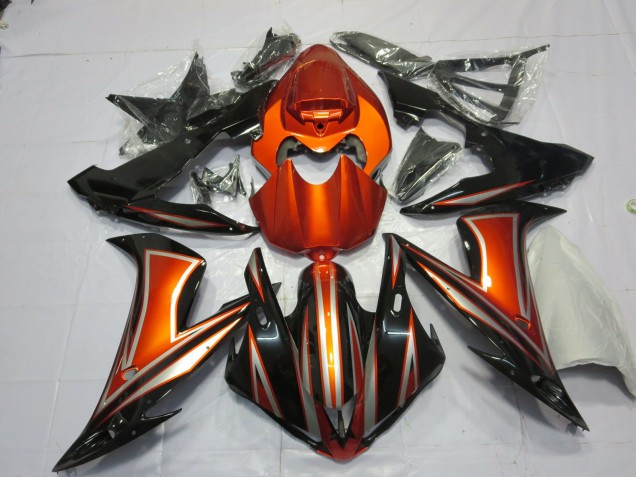 04-06 Gebranntes Orange Yamaha R1 Motorrad Verkleidungen 04-06 Gebranntes Orange Yamaha R1 Motorrad Verkleidungen