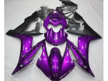 04-06 Glanz Lila & Schwarz Yamaha R1 Motorrad Verkleidungen