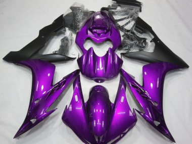 04-06 Glanz Lila & Schwarz Yamaha R1 Motorrad Verkleidungen