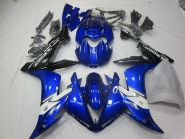 04-06 Glänzend Blau Weiß Yamaha R1 Motorrad Verkleidungen