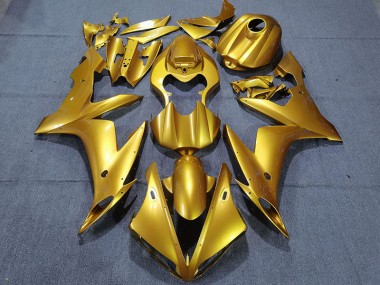 04-06 Glänzend Gold Yamaha R1 Motorrad Verkleidungen
