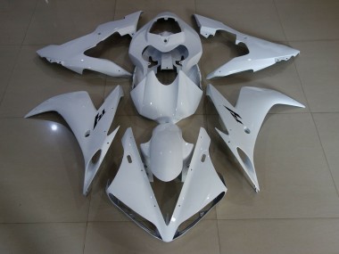 04-06 Glänzend Weiß Yamaha R1 Motorrad Verkleidungen