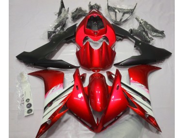 04-06 Helles Rot & Weiß Yamaha R1 Motorrad Verkleidungen