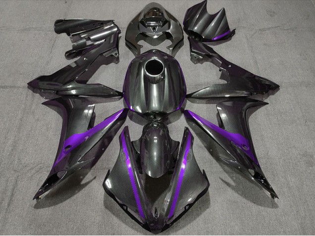 04-06 Kohlefaser Stil Mit Lila Yamaha R1 Motorrad Verkleidungen 04-06 Kohlefaser Stil Mit Lila Yamaha R1 Motorrad Verkleidungen