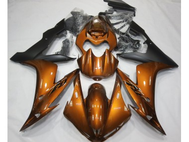 04-06 Orange Glänzend & Schwarz Yamaha R1 Motorrad Verkleidungen