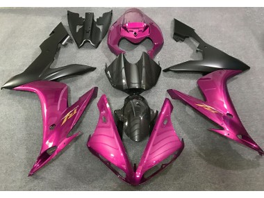 04-06 Pink & Kohlefaser Stil Yamaha R1 Motorrad Verkleidungen