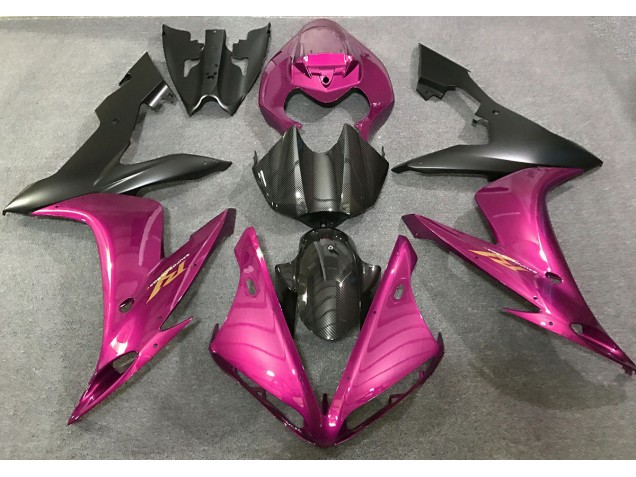 04-06 Pink & Kohlefaser Stil Yamaha R1 Motorrad Verkleidungen 04-06 Pink & Kohlefaser Stil Yamaha R1 Motorrad Verkleidungen